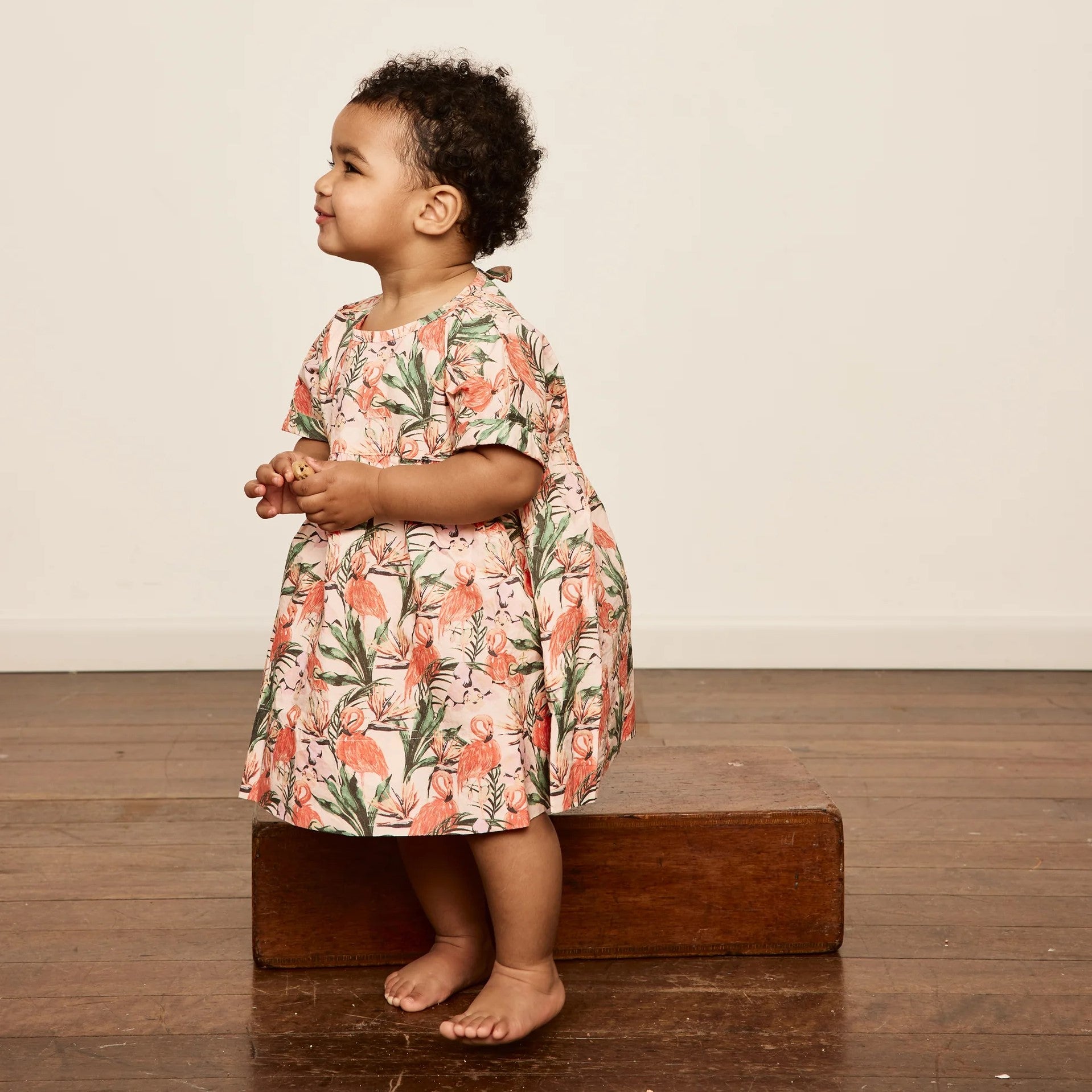 Goldie + Ace: Lulu Cotton Dress Flamingo Pink