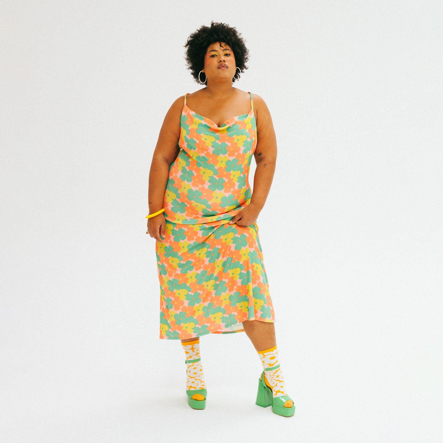 Eat My Socks Flower Power - Orange