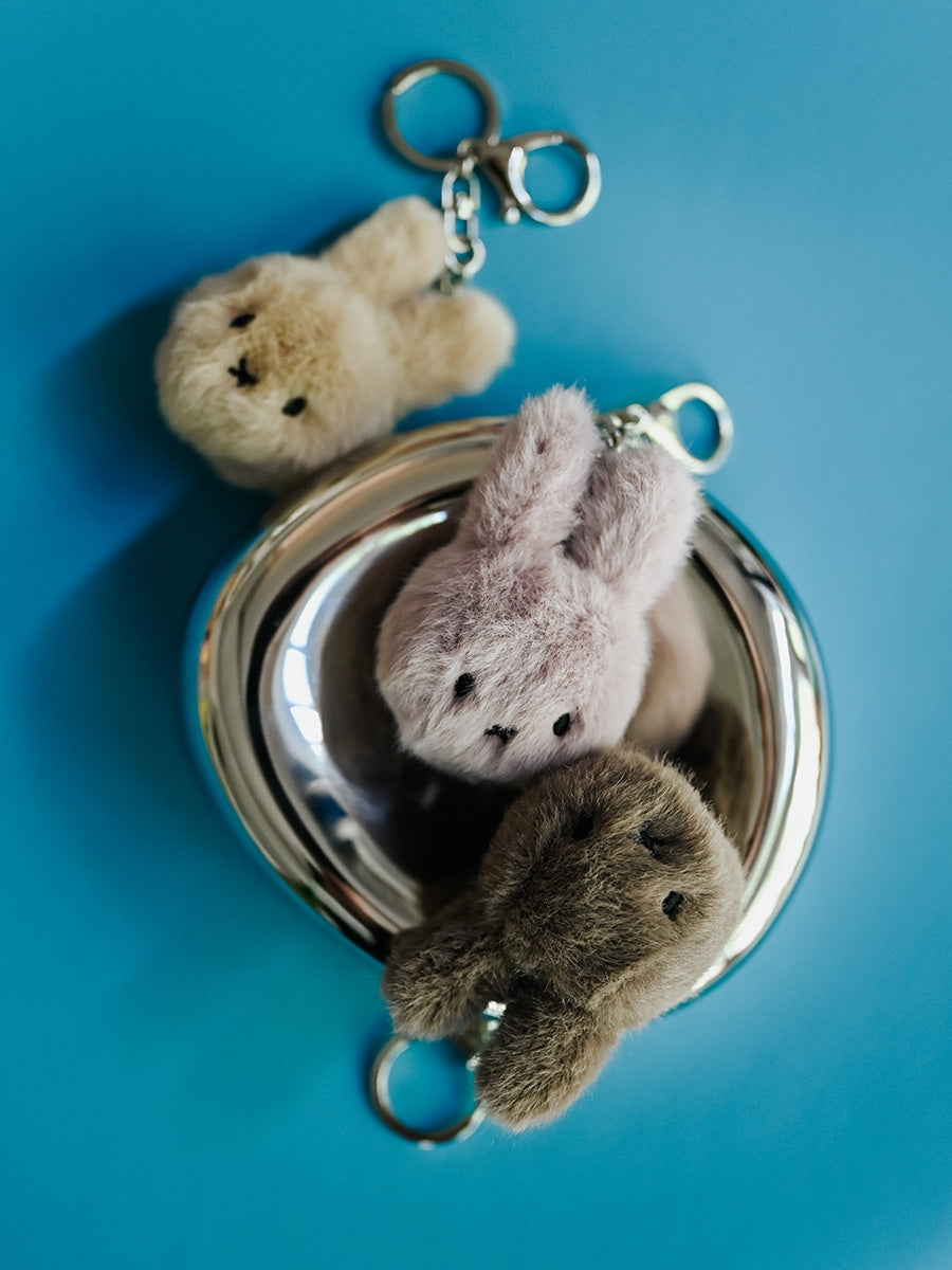Bon Ton Toys Miffy ECO Fuzzy Keychain - Lilac