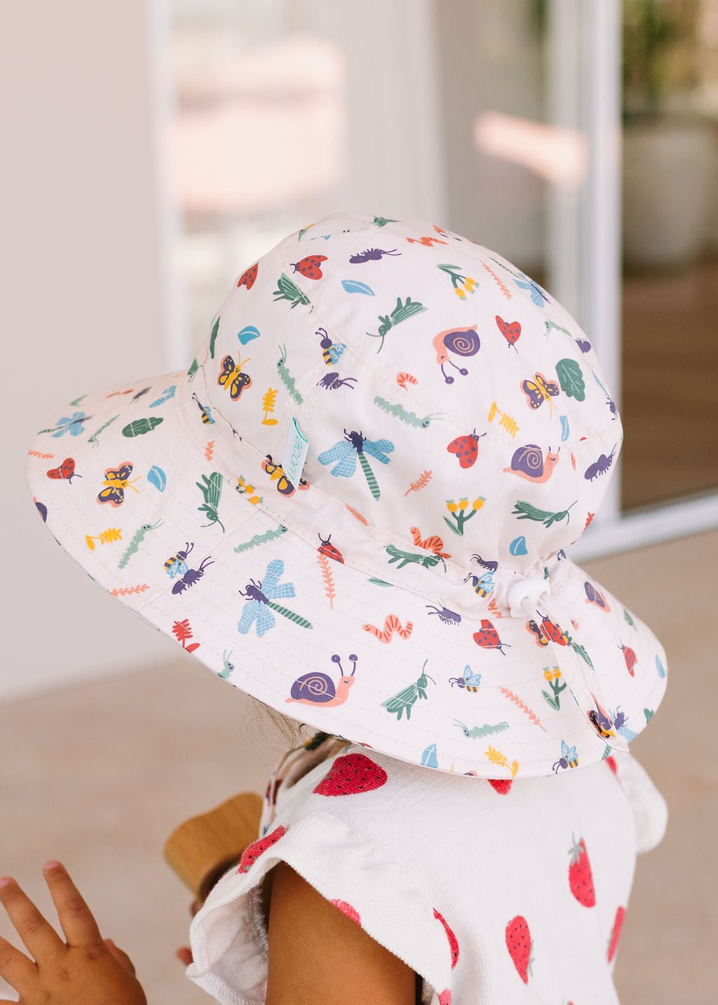 Acorn Kids Garden Friends Wide Brim Bucket Hat