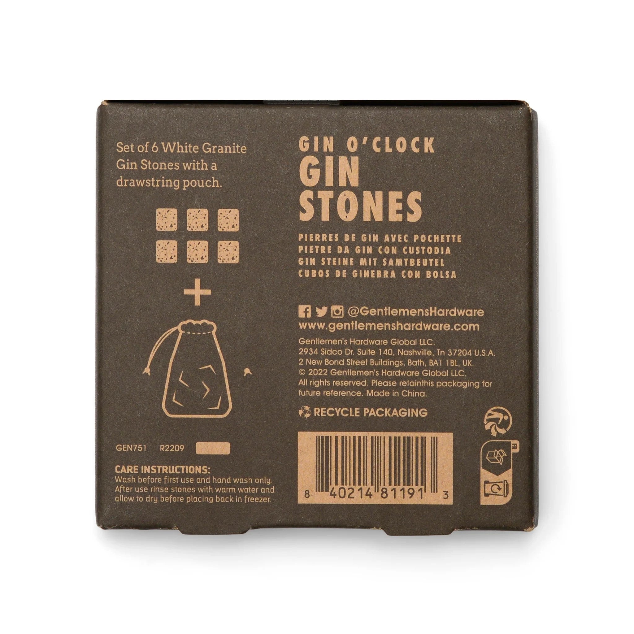 Gentlemen's Hardware: Gin Stones