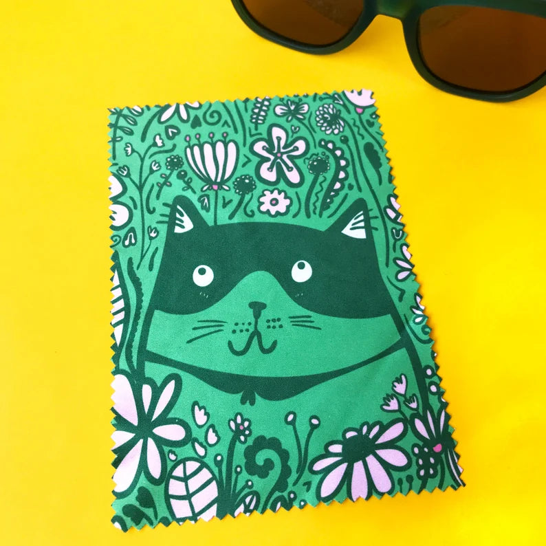 Microfibre Cloth - Flower Cat
