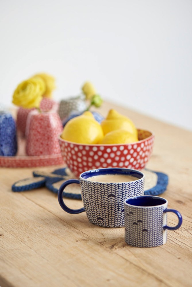 Jones & Co: Blue Weave Mug