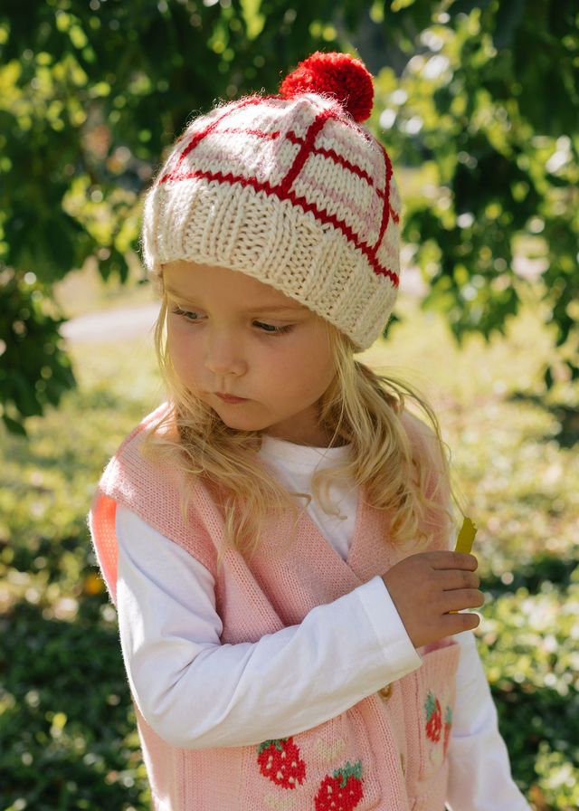 Acorn kids: Crossroads Beanie Pink & Red