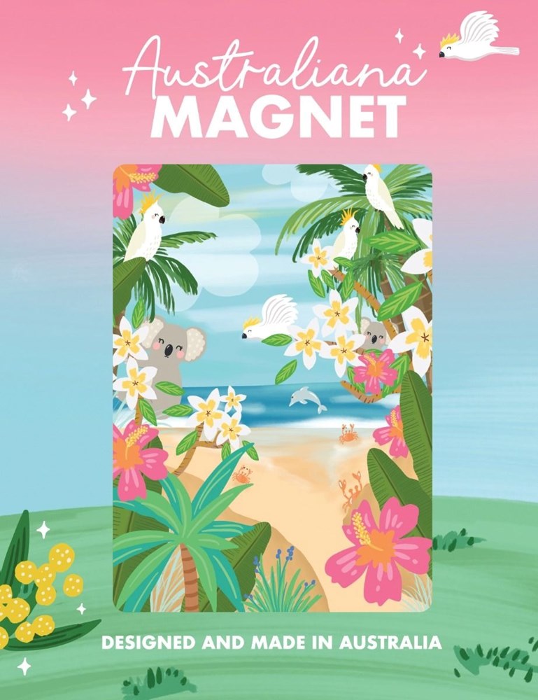 Tropical Beach PVC Magnet