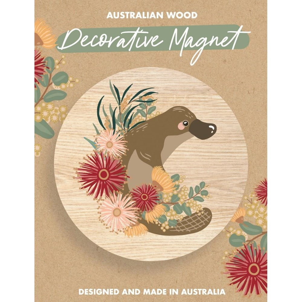 Aero Images Platypus Decorative Wooden Magnet