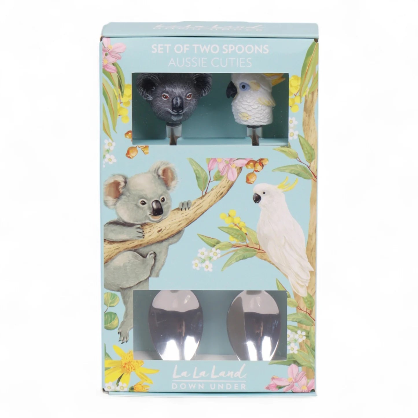 Resin Spoons Aussie Cuties Koala & White Cockatoo