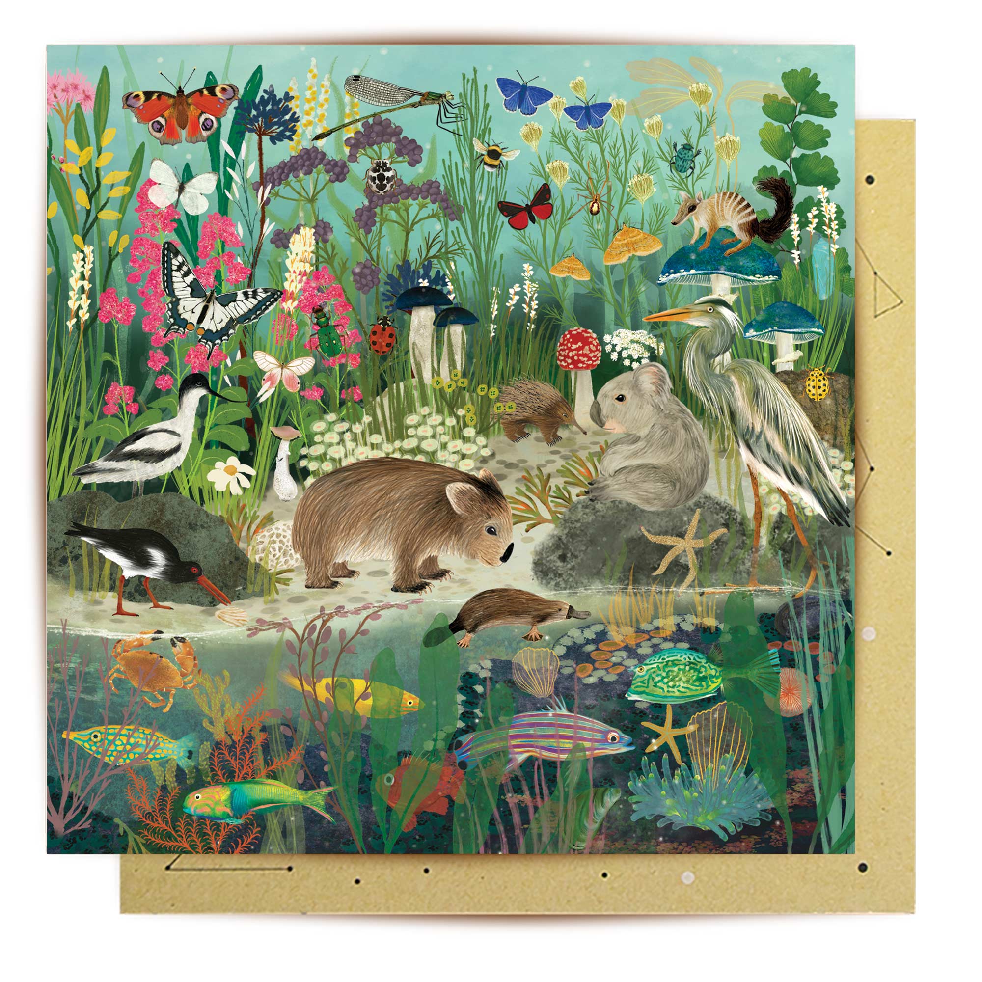 La La Land Greeting Card Coastal Calling