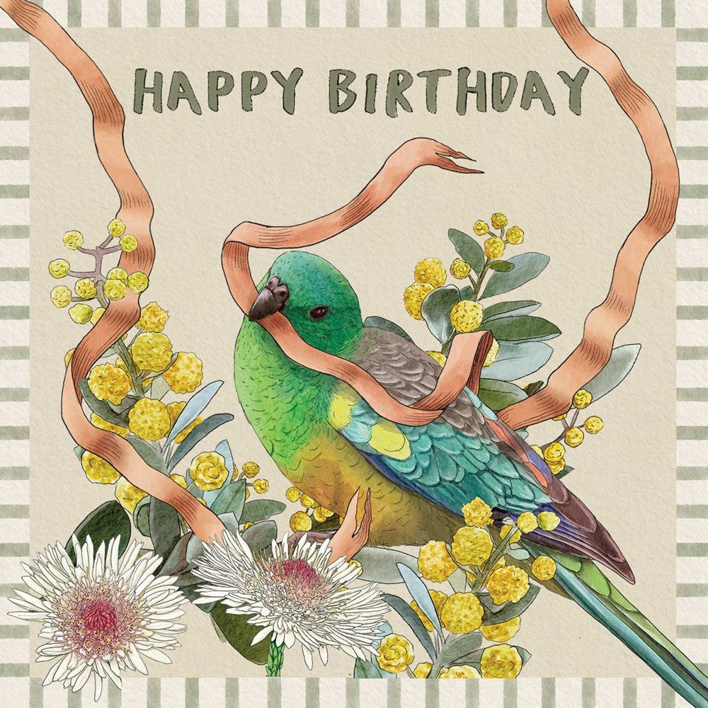 Greeting Card Happy Birthday At Golden Hour