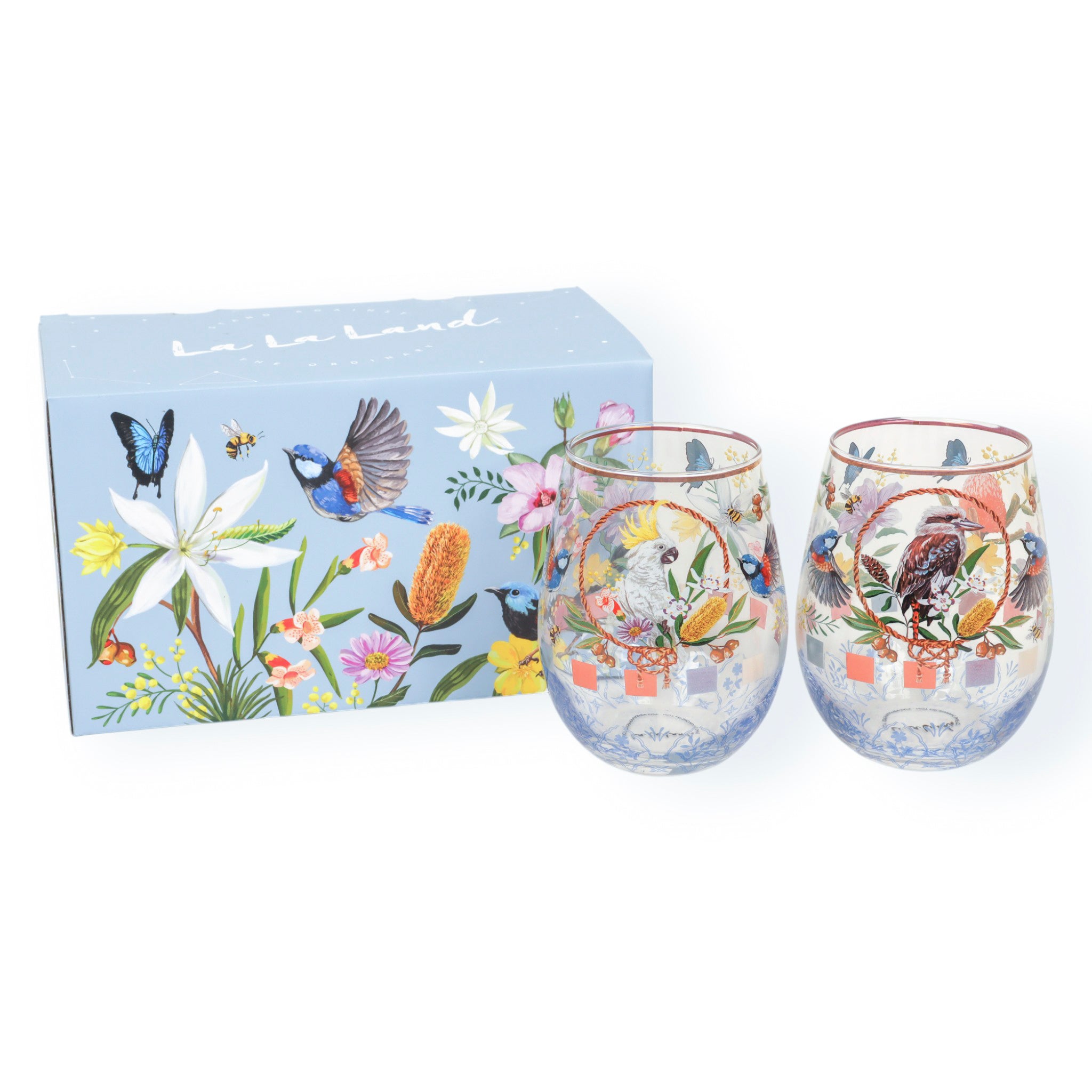 La La Land Backcountry Vol.2 Large Glass Tumbler - Set of 2