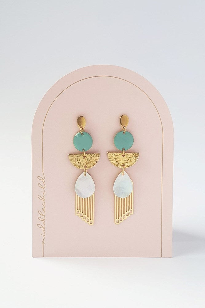 Middle Child: Aura Earrings - Ballet Blue