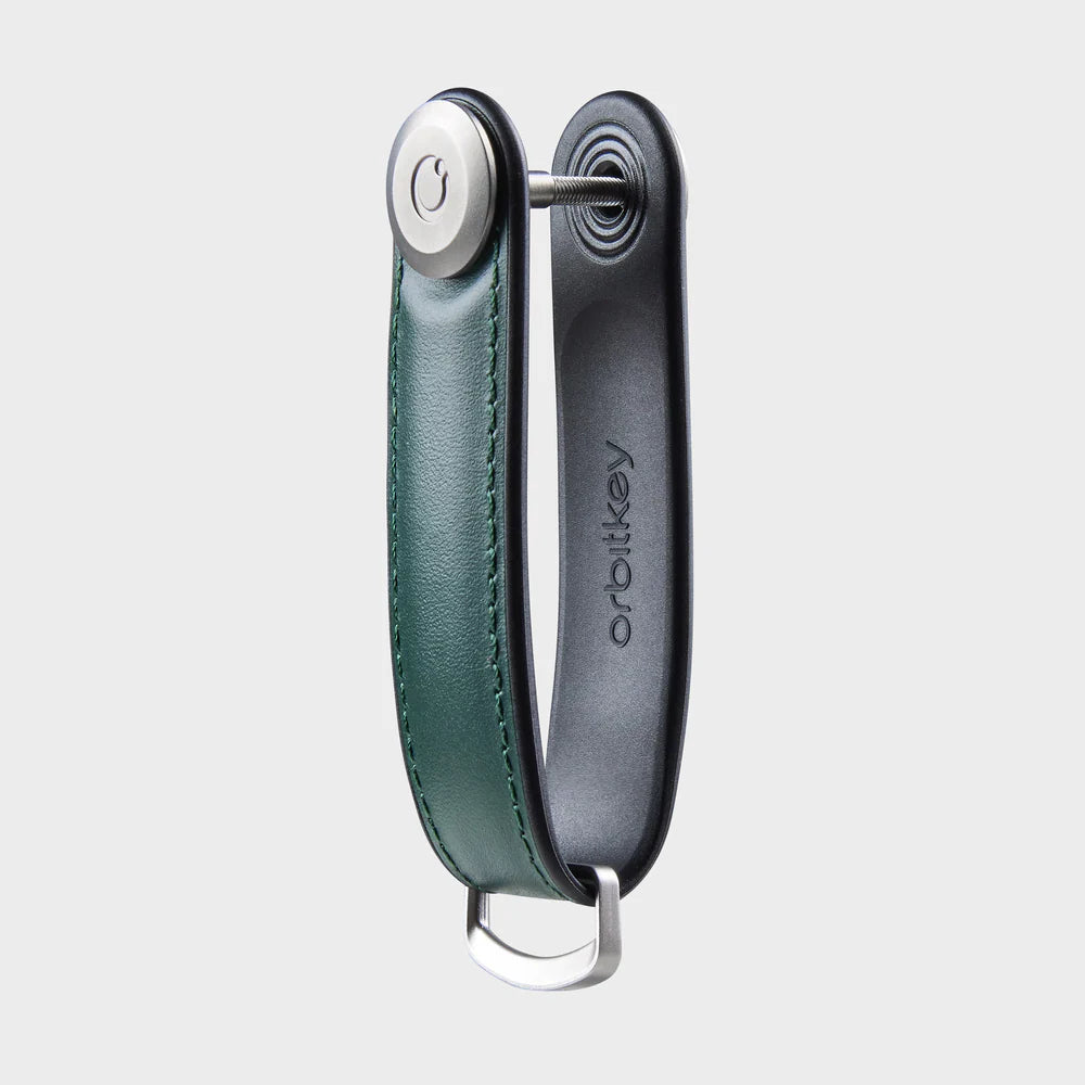 Orbitkey: Key Organiser Hybrid Leather Pine Green