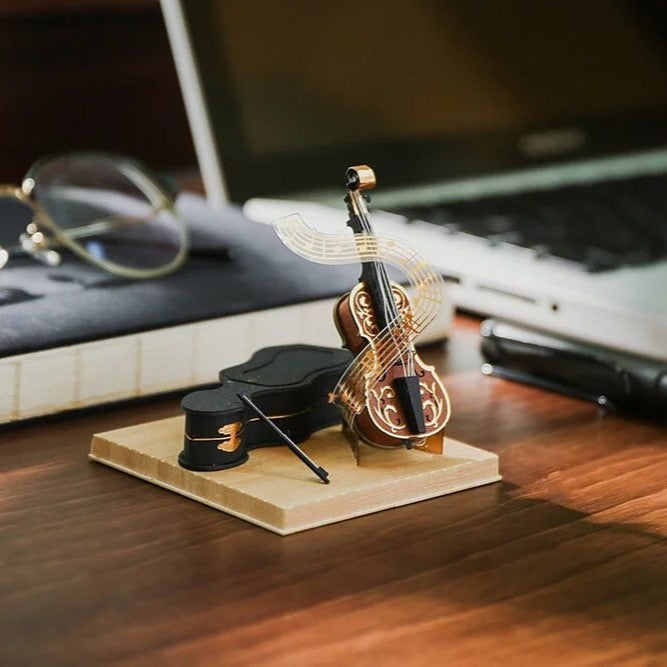 Paper Thought: Lasercut Paper Model Cello