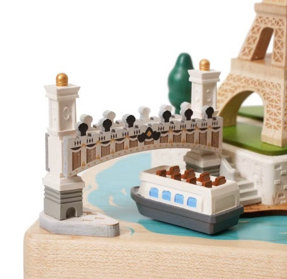 Music Box City Wooden Paris