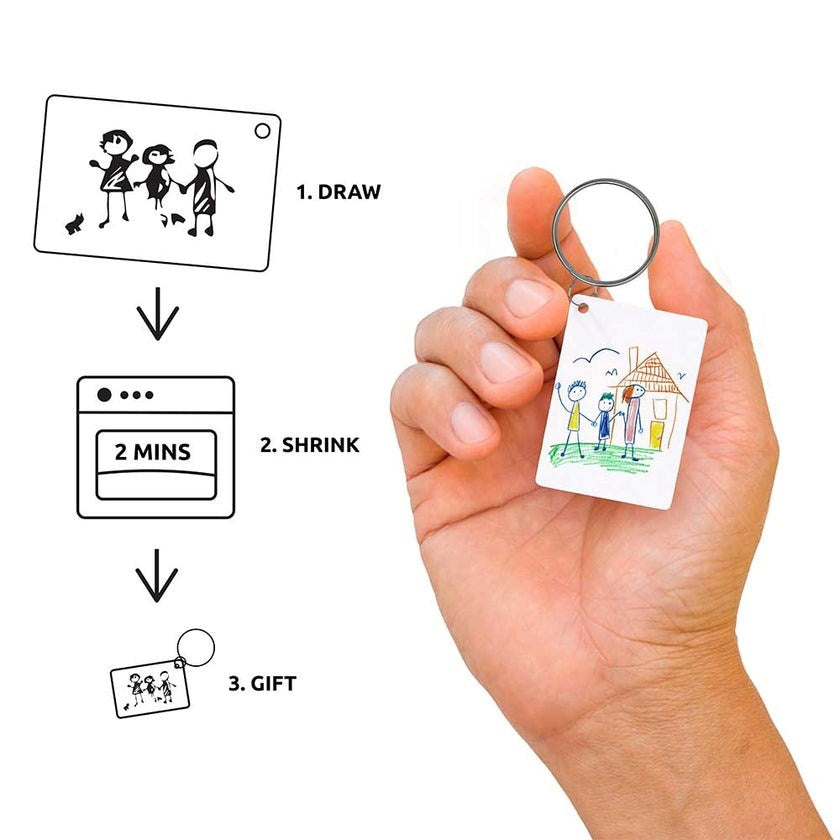 Pikkii: Keyring Shrink Kit Drawing