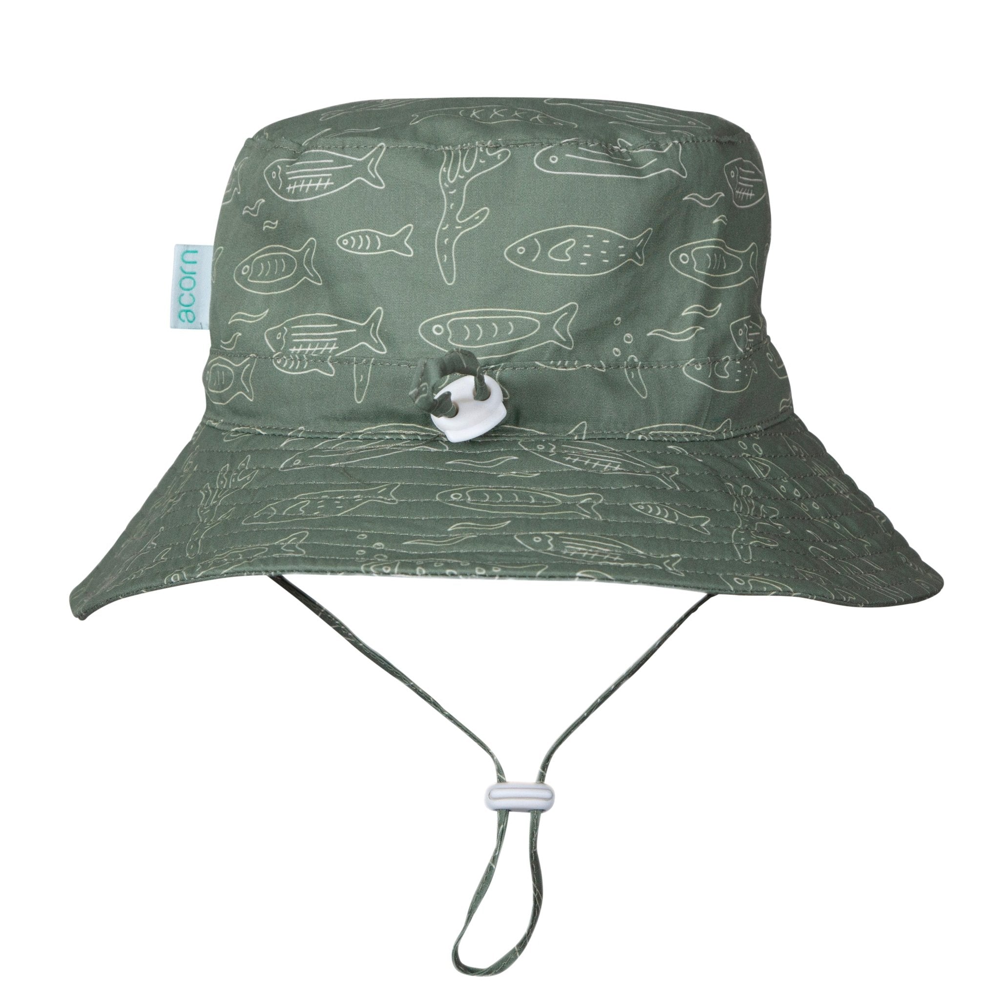 Acorn Kids School Of Fish Wide Brim Bucket Hat