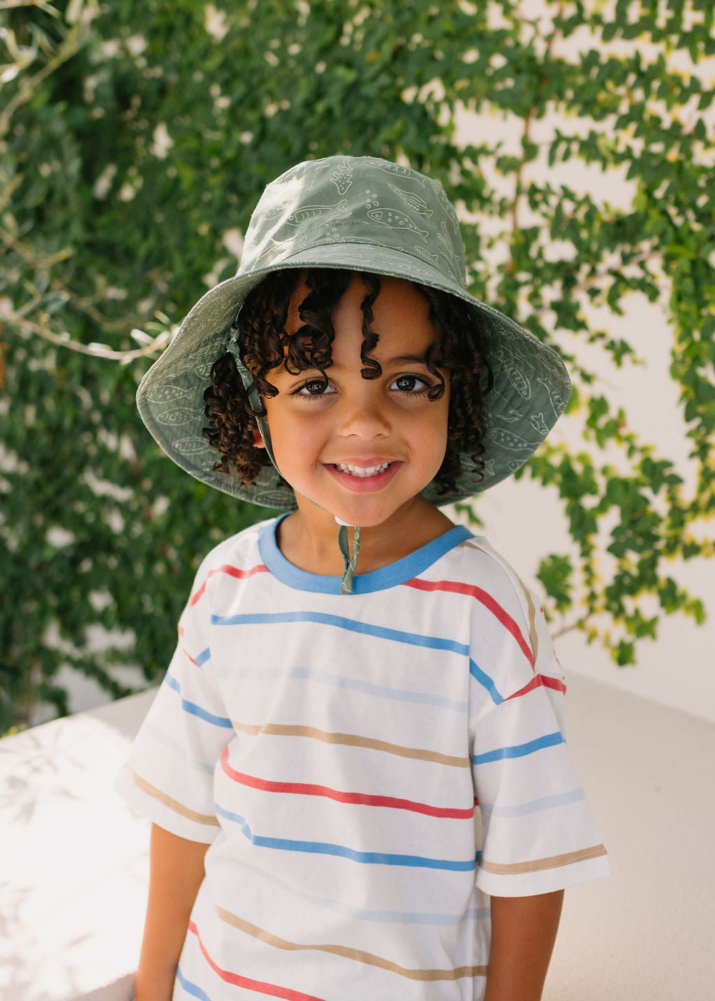 Acorn Kids School Of Fish Wide Brim Bucket Hat