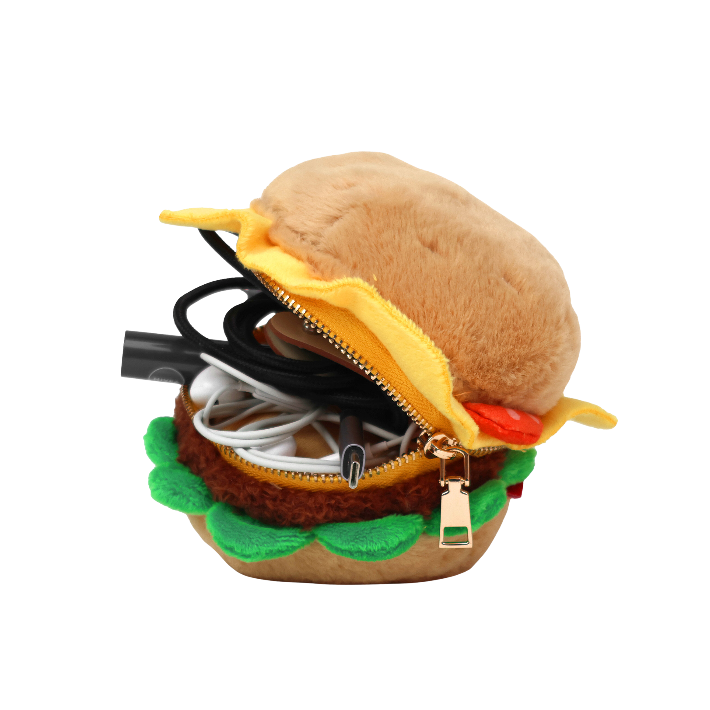 Suck UK Burger Plush Zip Case