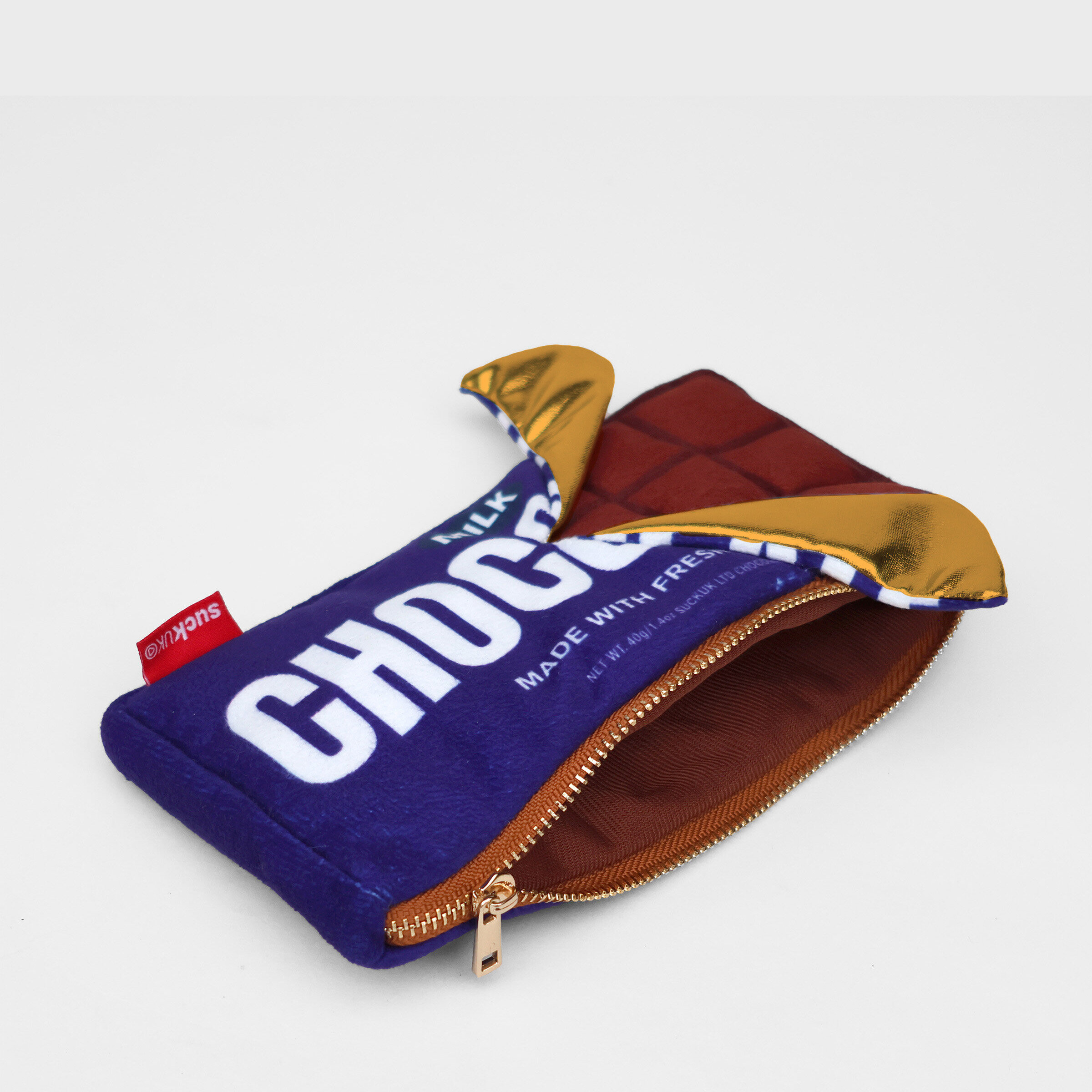 Suck UK Chocolate Bar Plush Zip Case