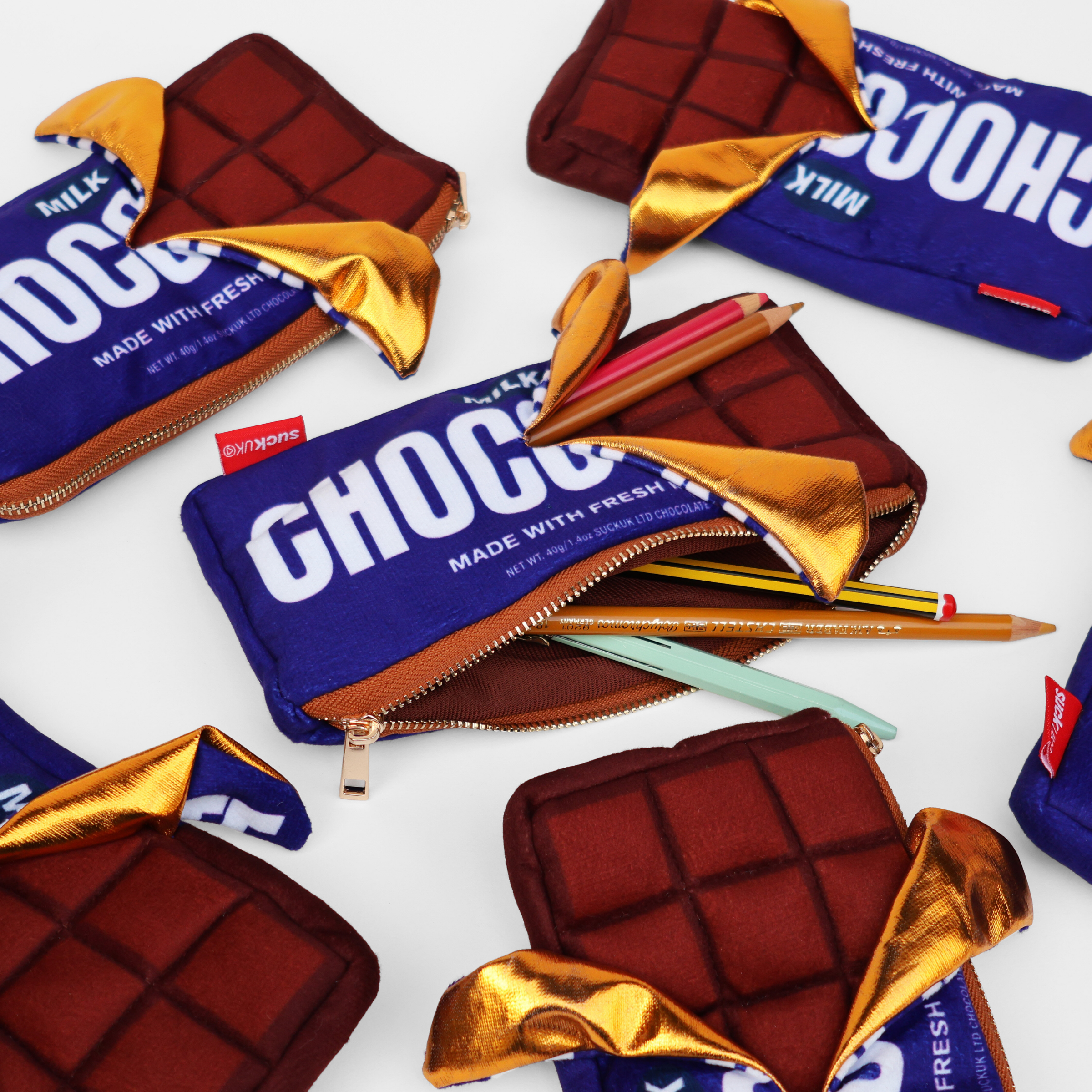 Suck UK Chocolate Bar Plush Zip Case