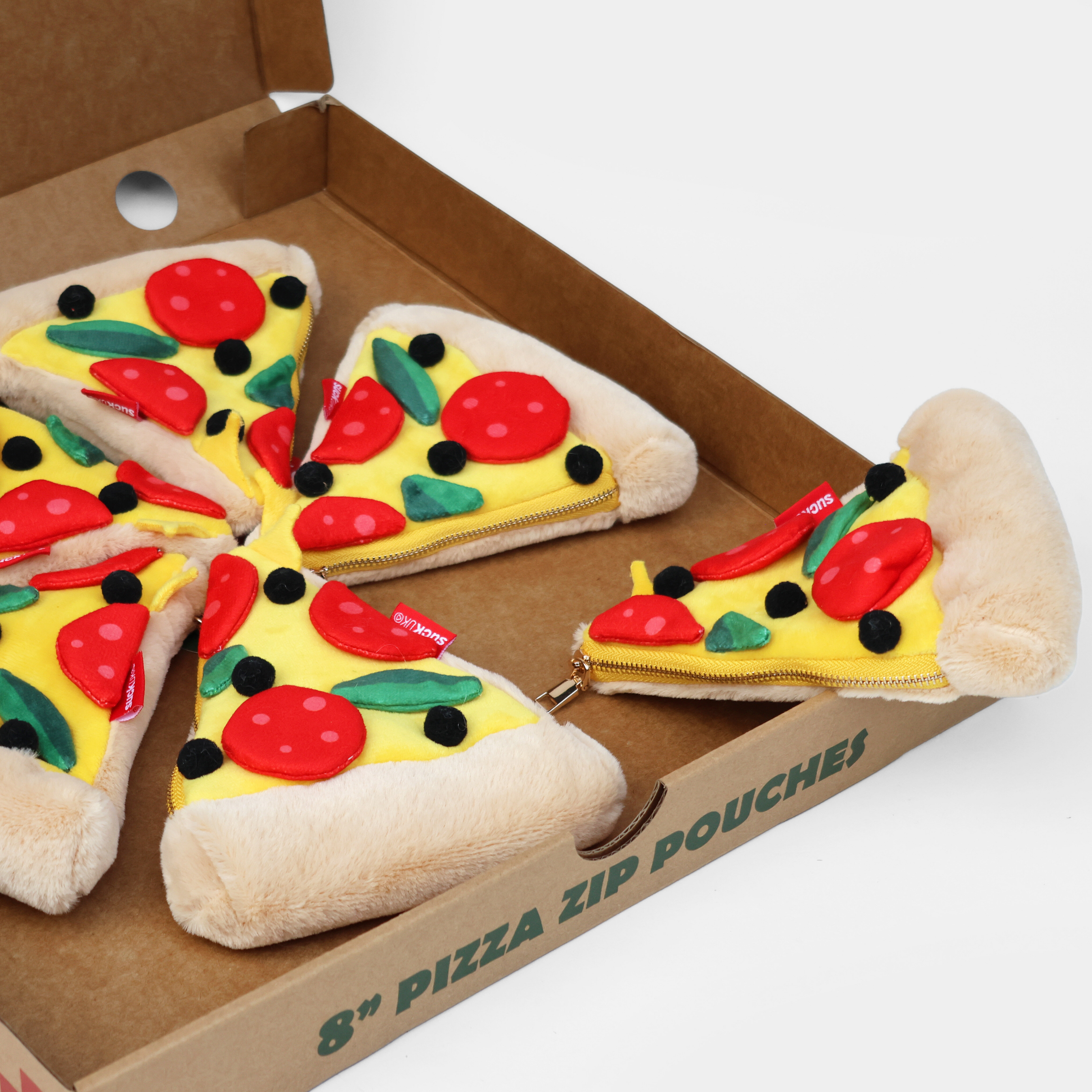 Suck UK Pizza Slice Plush Zip Case