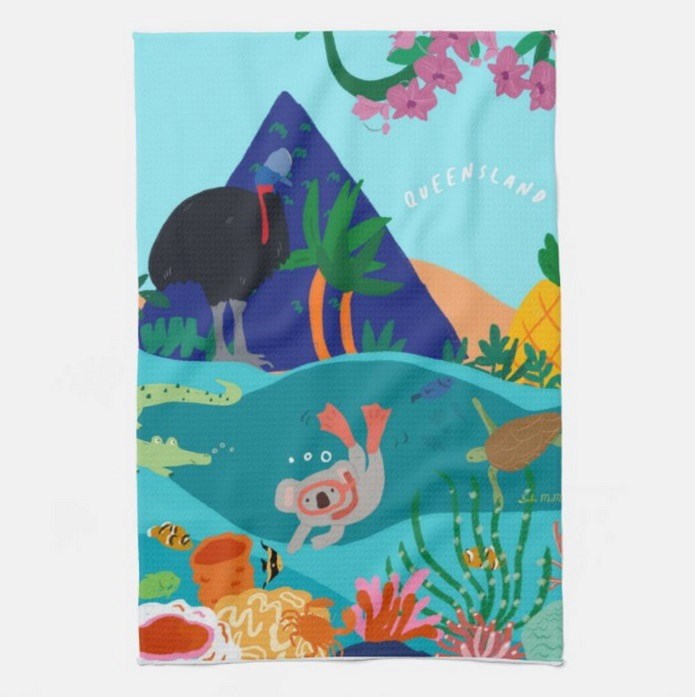 Suki McMaster Tea Towel – Queensland