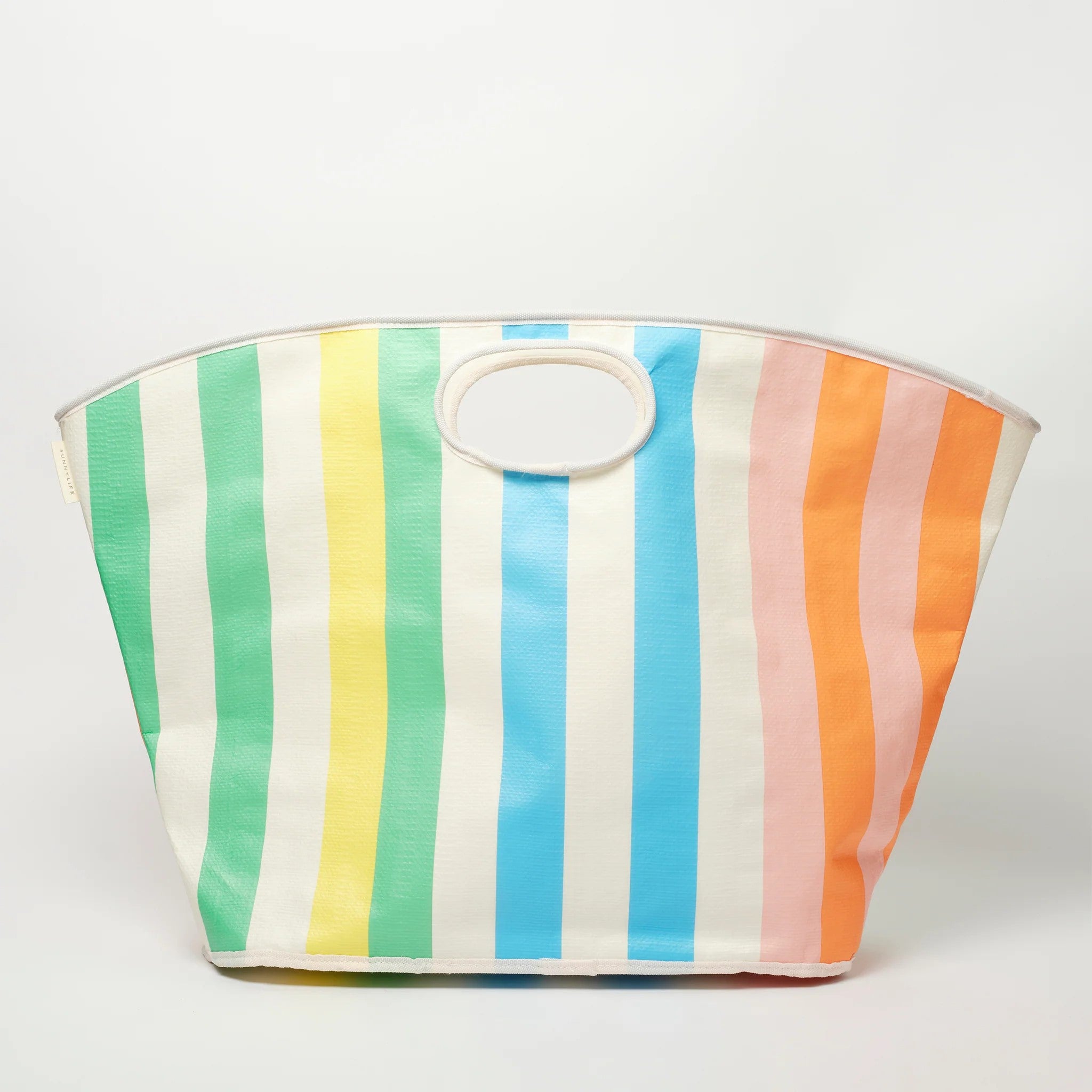 Sunnylife Utopia Multi Stripe Carryall Beach Bag