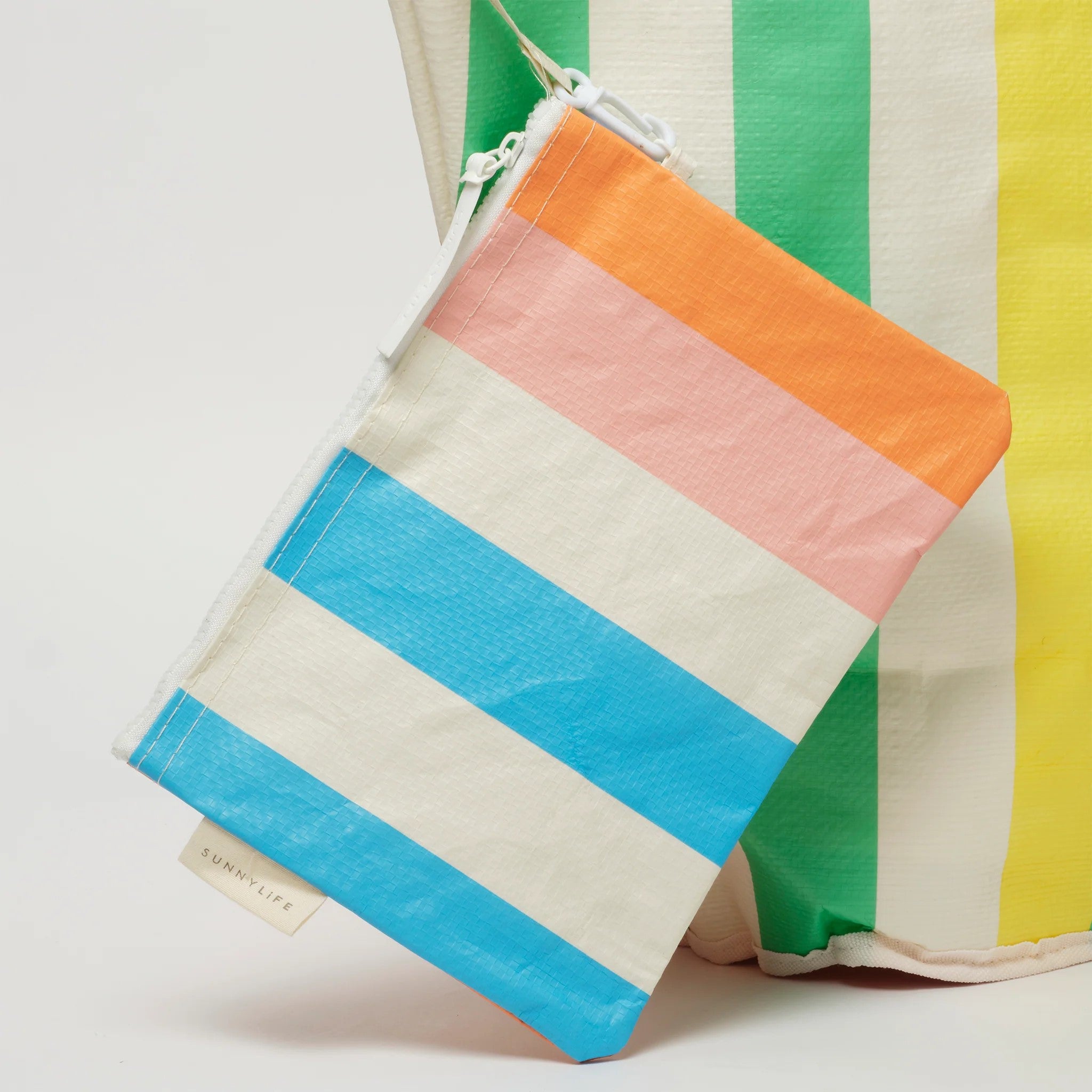 Sunnylife Utopia Multi Stripe Carryall Beach Bag