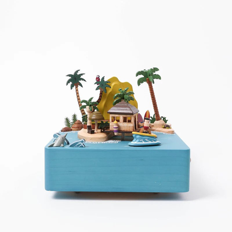 Wooderful Life Music Box - Sunshine Island Surfer