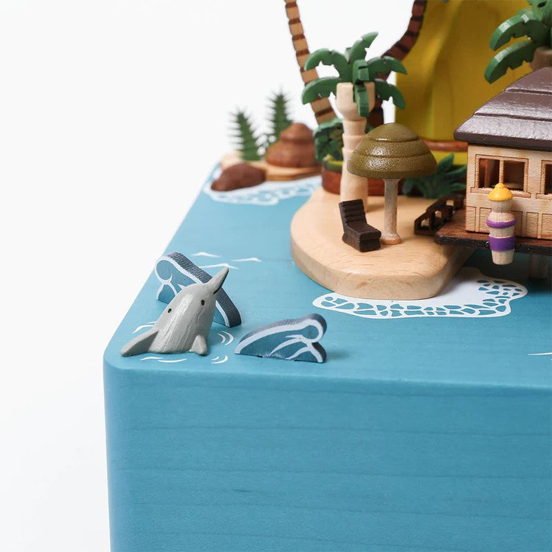 Wooderful Life Music Box - Sunshine Island Surfer