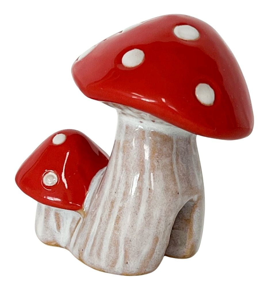 Toadstool Pot Hanger White & Red