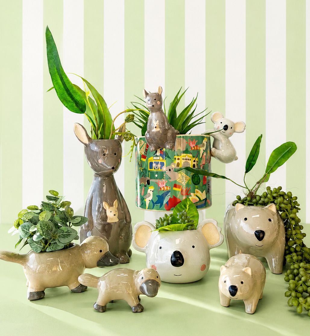 Urban Products Platypus Planter - Brown 15cm