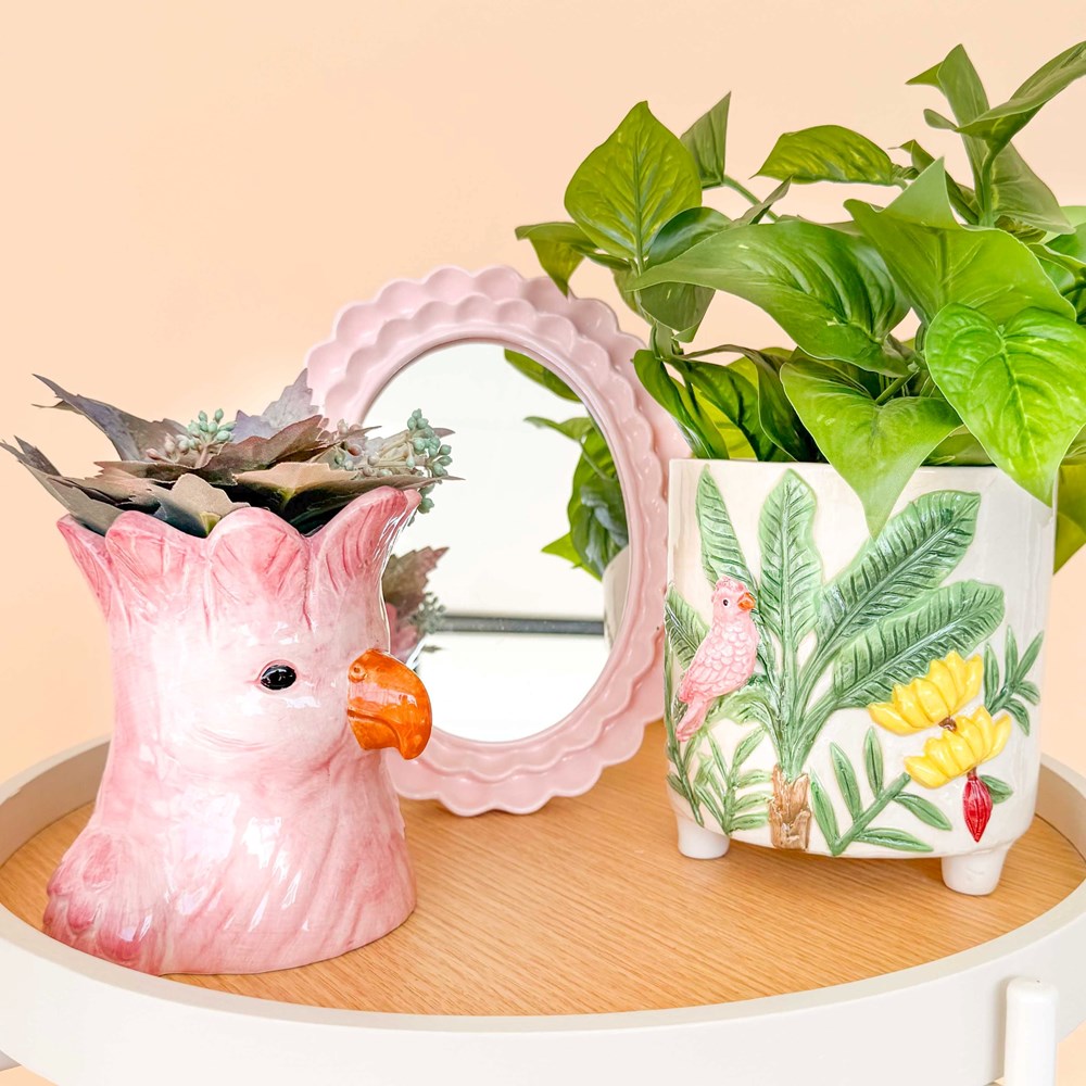 Urban products:Perdy Parrot Planter Pink