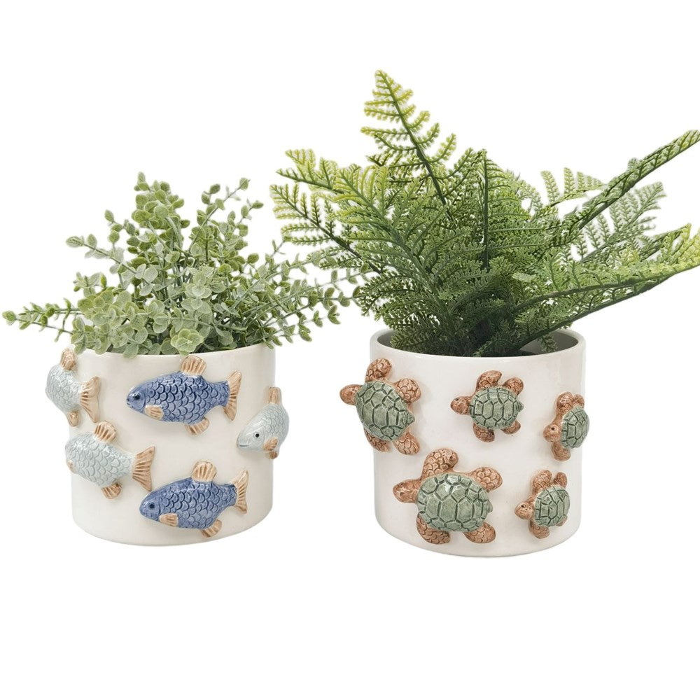 Urban products: School of Fish Planter Blue