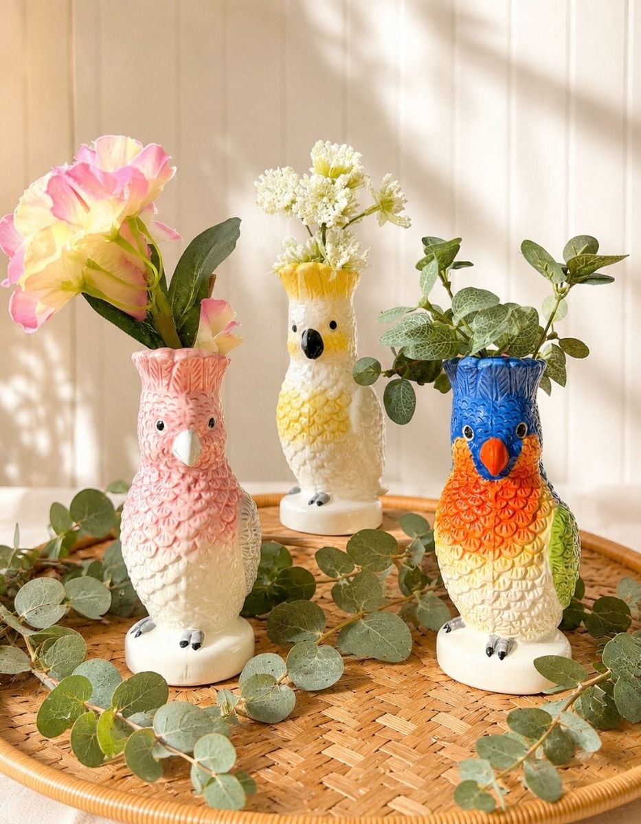 Urban Products Lorikeet Vase - Blue 15cm