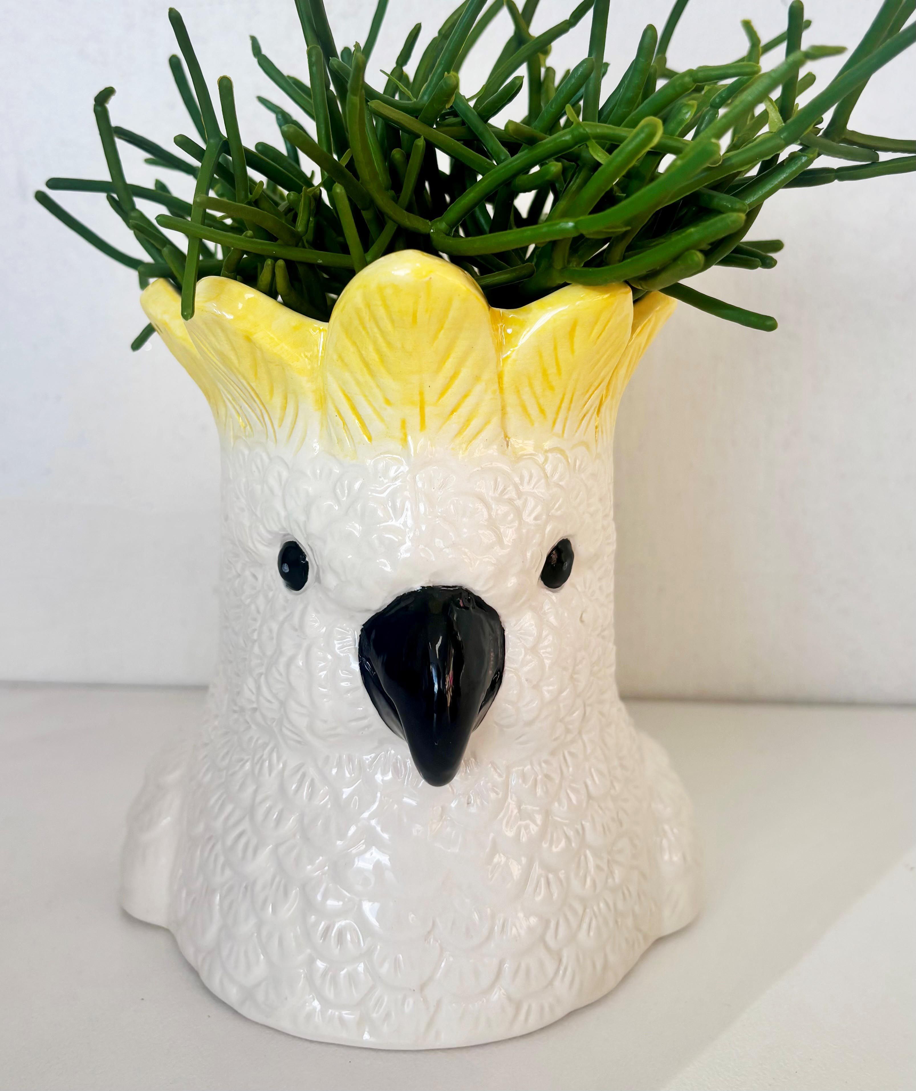 Urban Products Cockatoo Planter - White 14cm