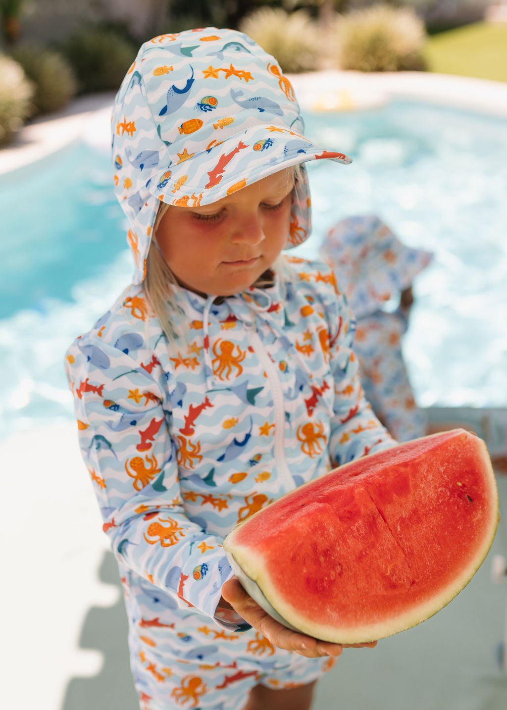 Acorn Kids Under The Sea Swim Flap Cap