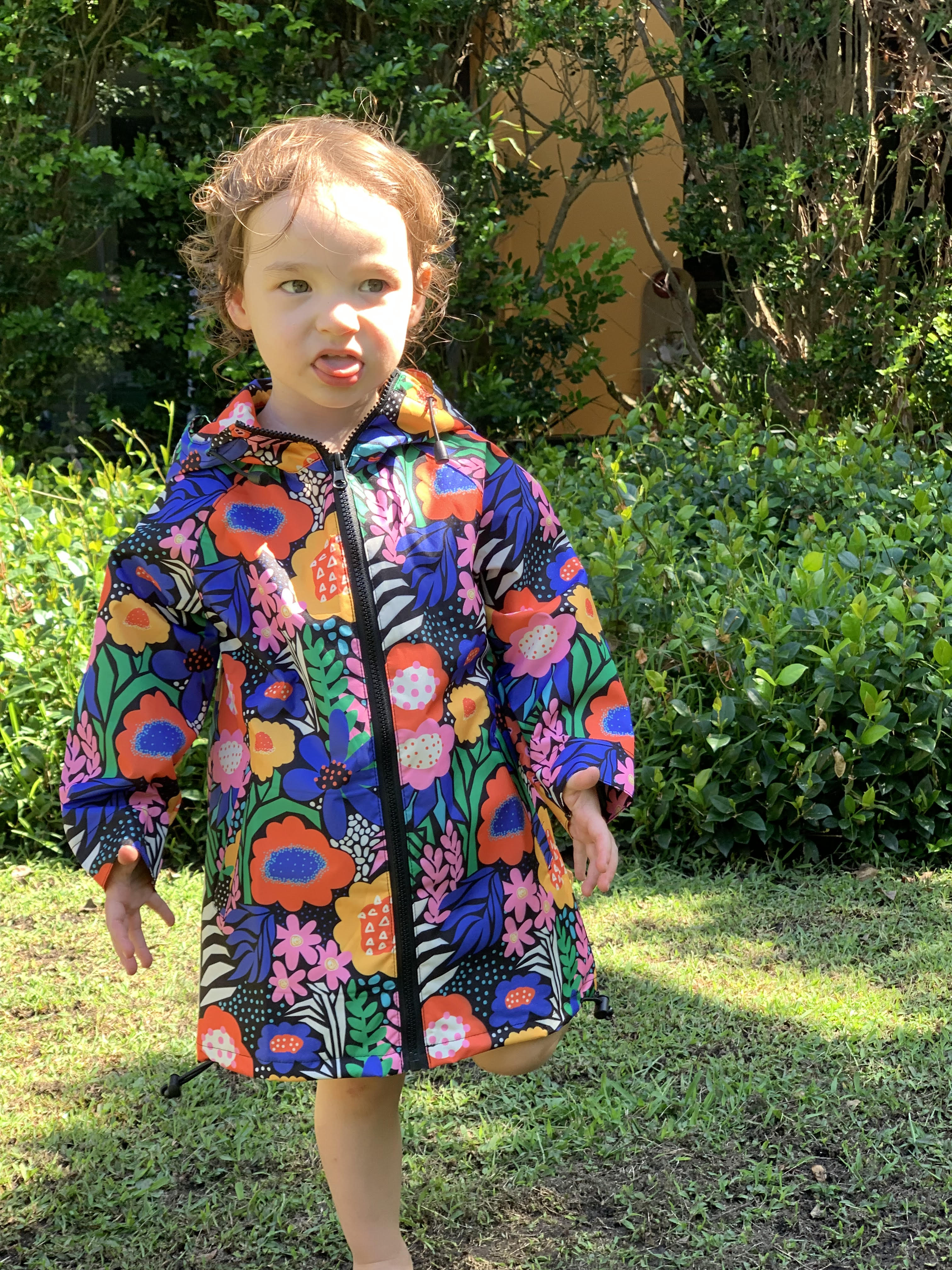 Raincoat: Flower Collage Kids