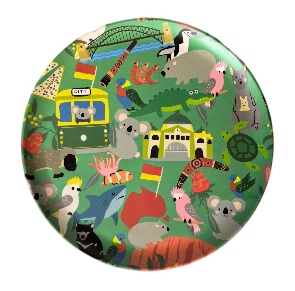 Urban Products: Australiana Plate Green (pack of 2)