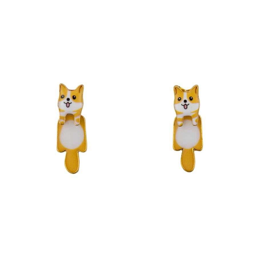 Short Story: Drop Earring Dog Corgi