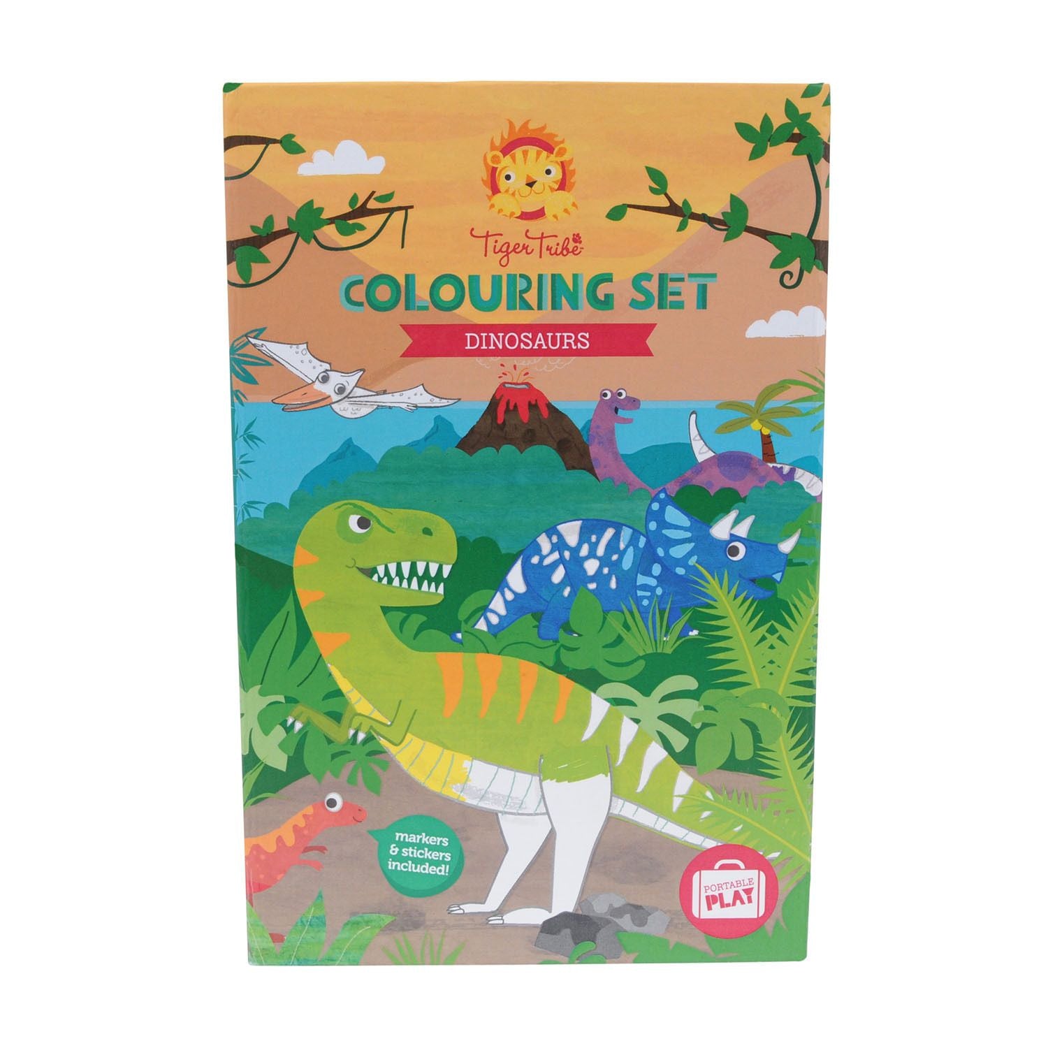 Tiger Tribe: Colouring Set Dinosaur