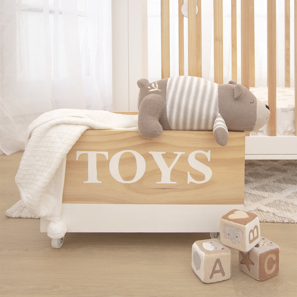 Lolli Living: Character Knit Cushion Bosco Bear