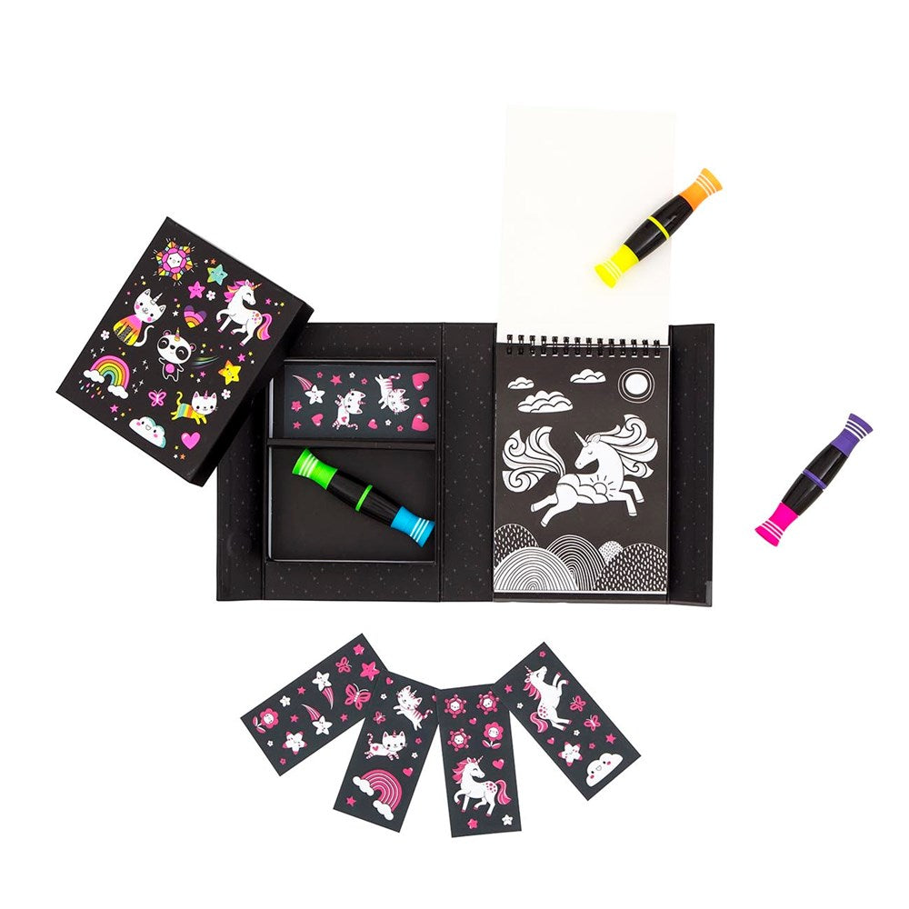 Tiger Tribe: Neon Colouring Set Unicorns and Friends