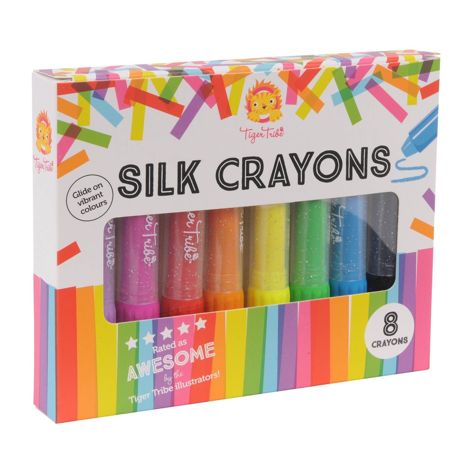 Tiger Tribe Silk Crayons - 8 Pack