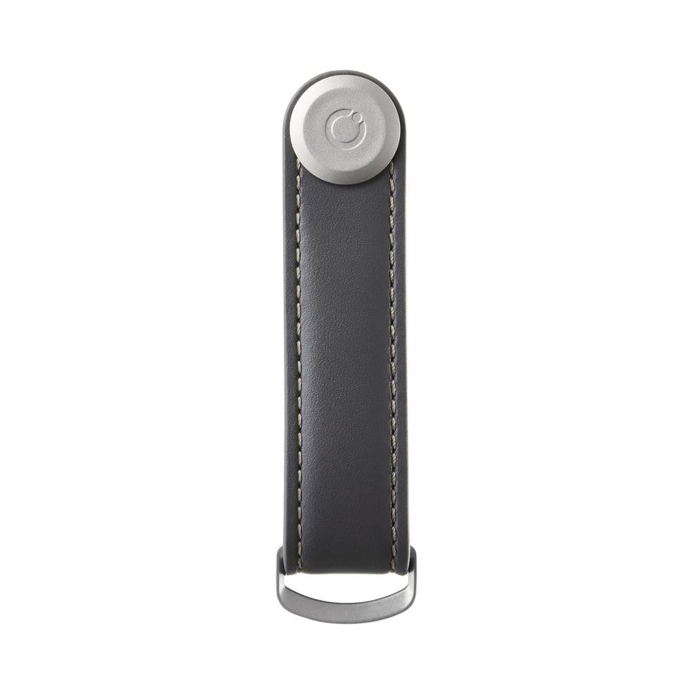 Orbitkey Leather Key Organiser - Charcoal/Grey