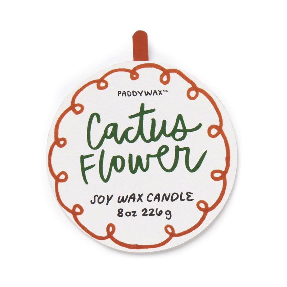 Paddywax: Adopo 8oz Ceramic Candle Cactus Flower
