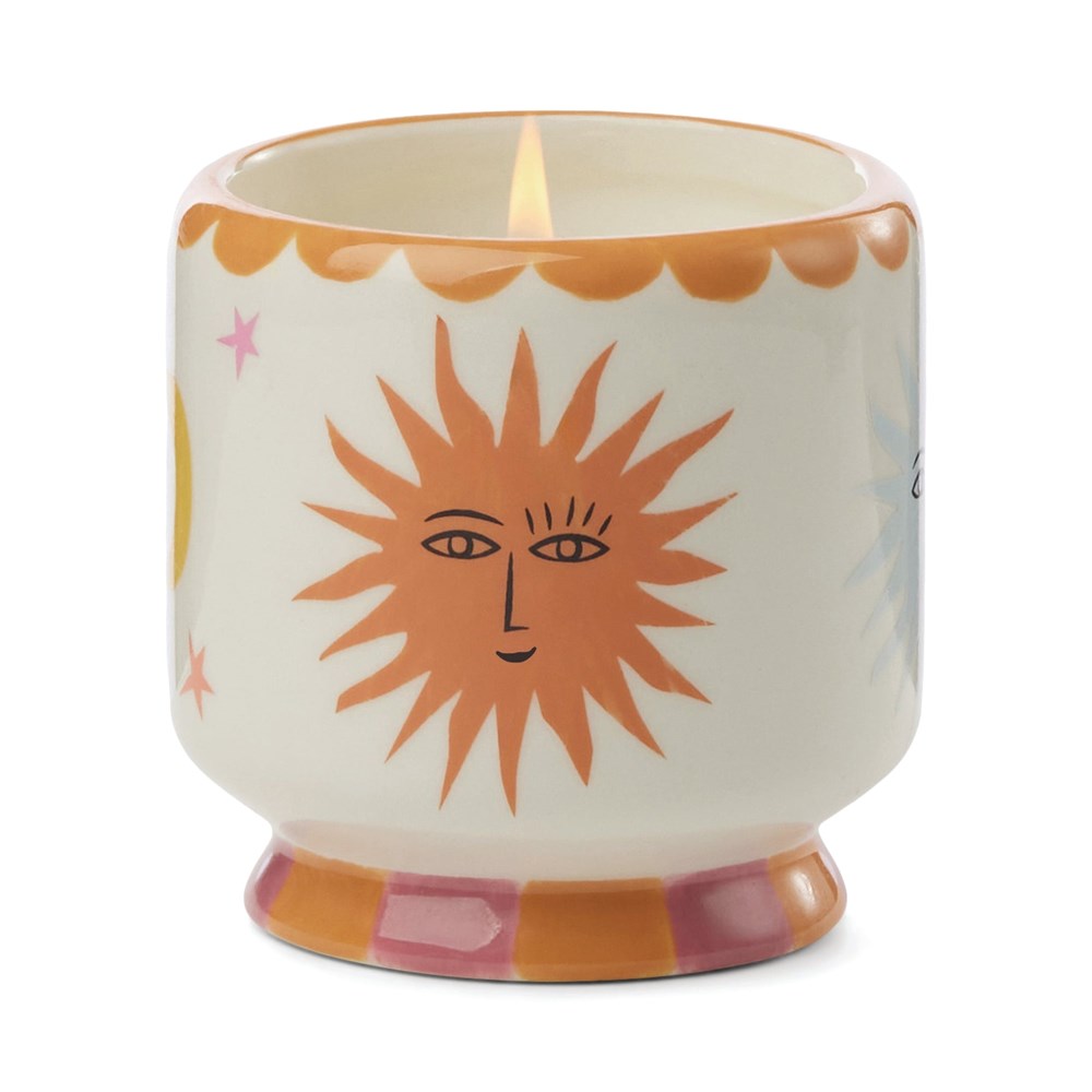 Paddywax Smiling Sun Ceramic Candle - Orange Blossom