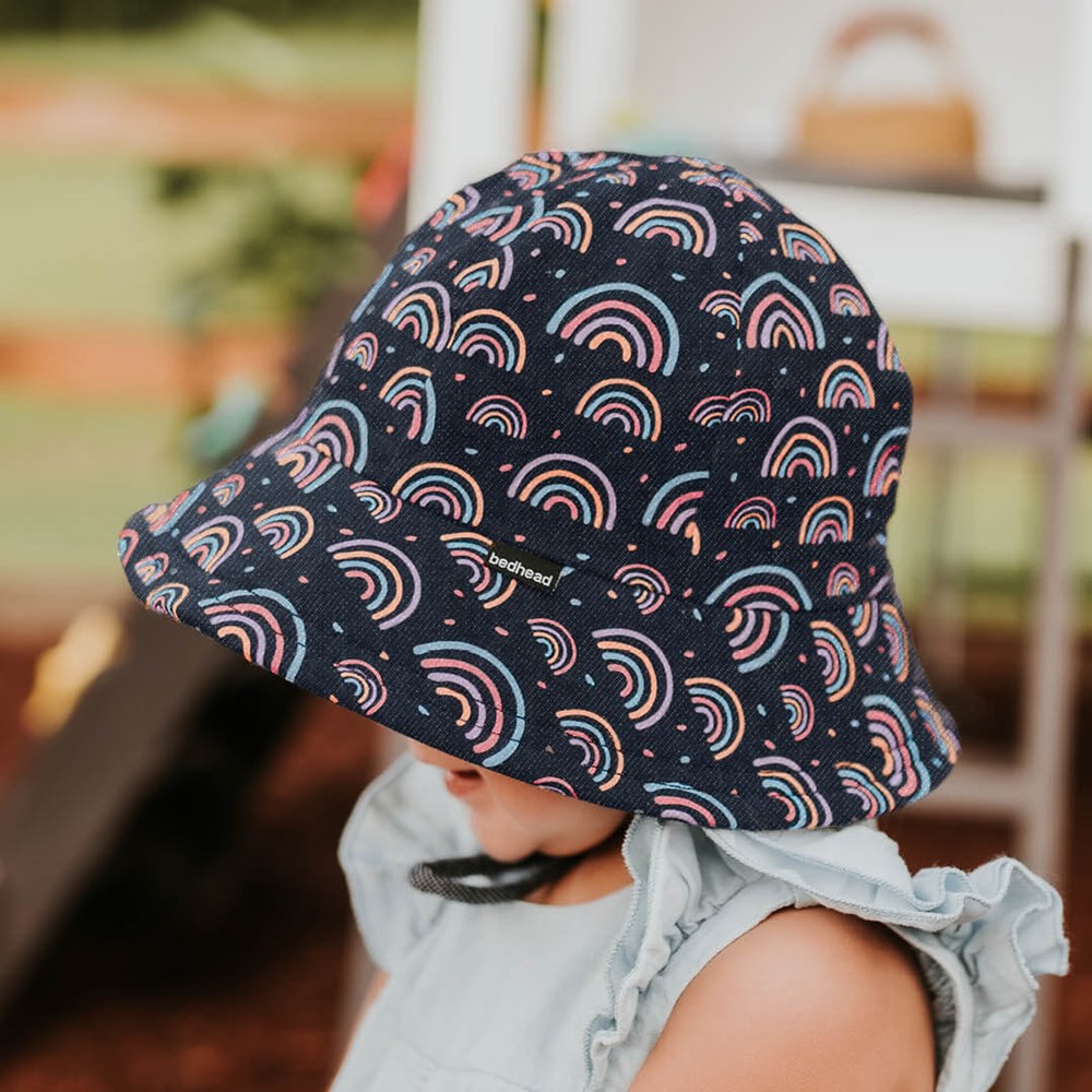 Bedhead: Toddler Bucket Sun Hat Rainbow