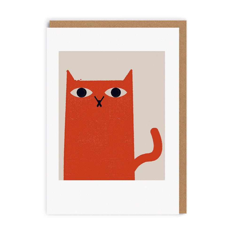 Ohh Deer Greeting Card - Ginger Cat