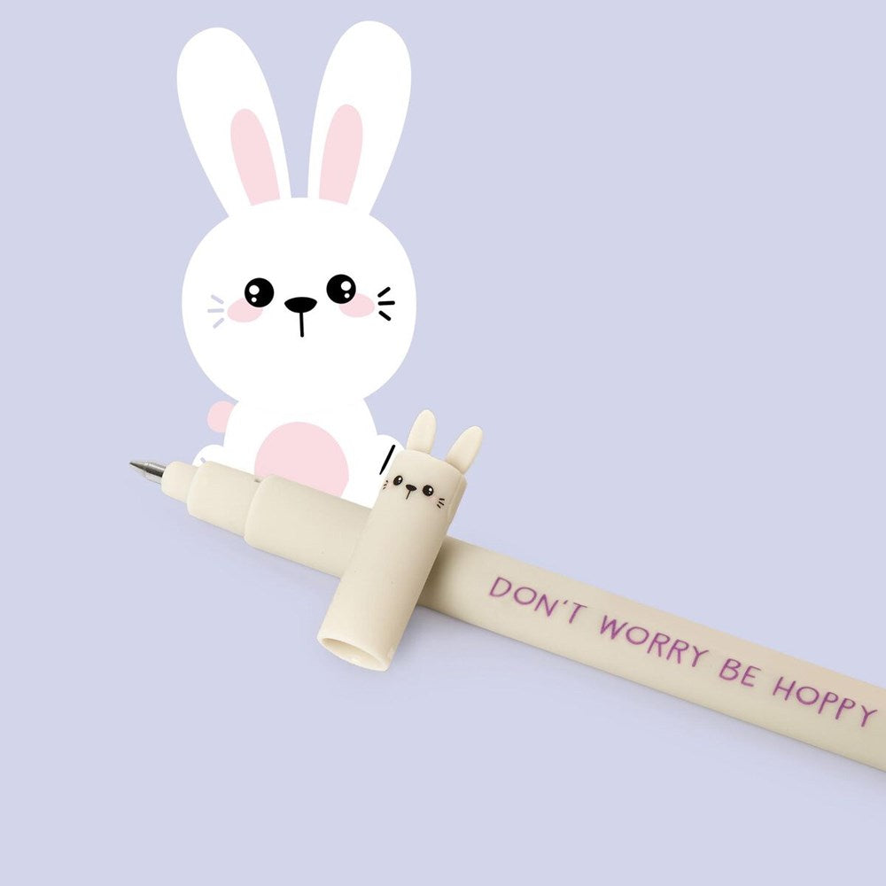 Legami Bunny Erasable Gel Pen - Purple Ink